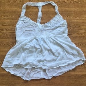Forever 21 White T Strap Back Tank Top, NWT